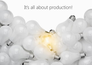 It’s all about production!
 