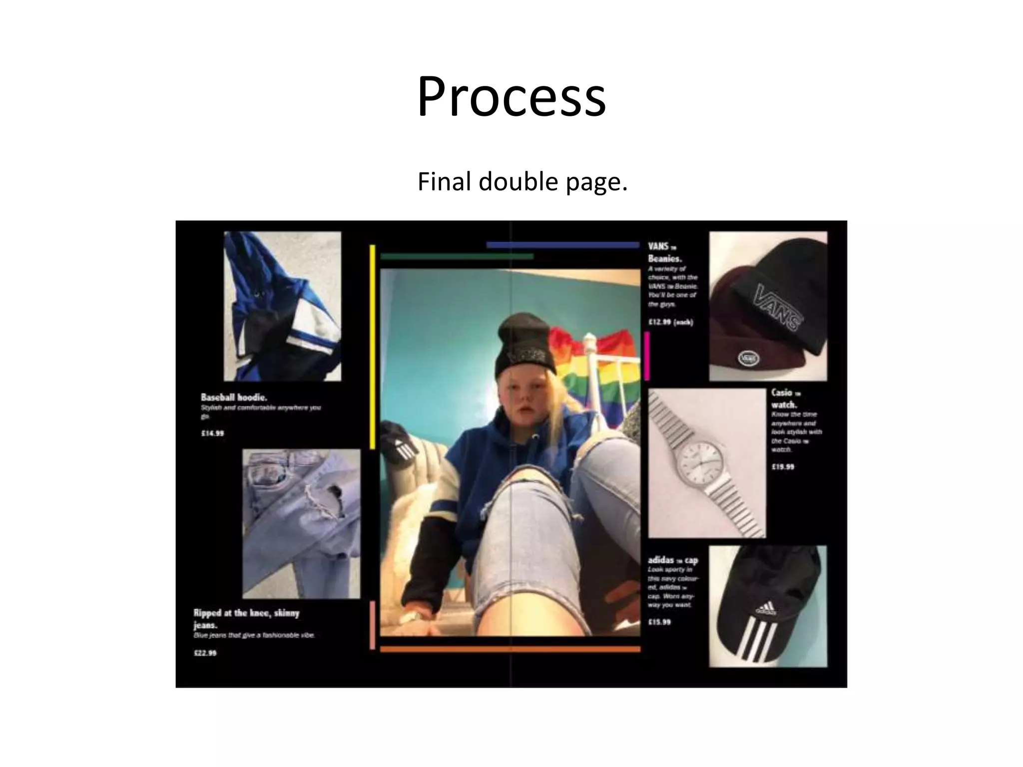 Process
Final double page.
 