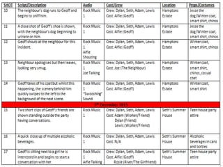 Production Schedule | PPTX