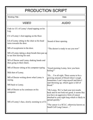 Production script 1 | DOC