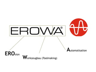 Automatisation
EROsion
          Werkzeugbau (Toolmaking)
 