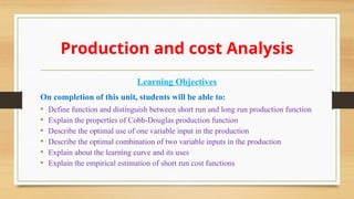 Production theory.pptx chapter 6 of economics | PPTX