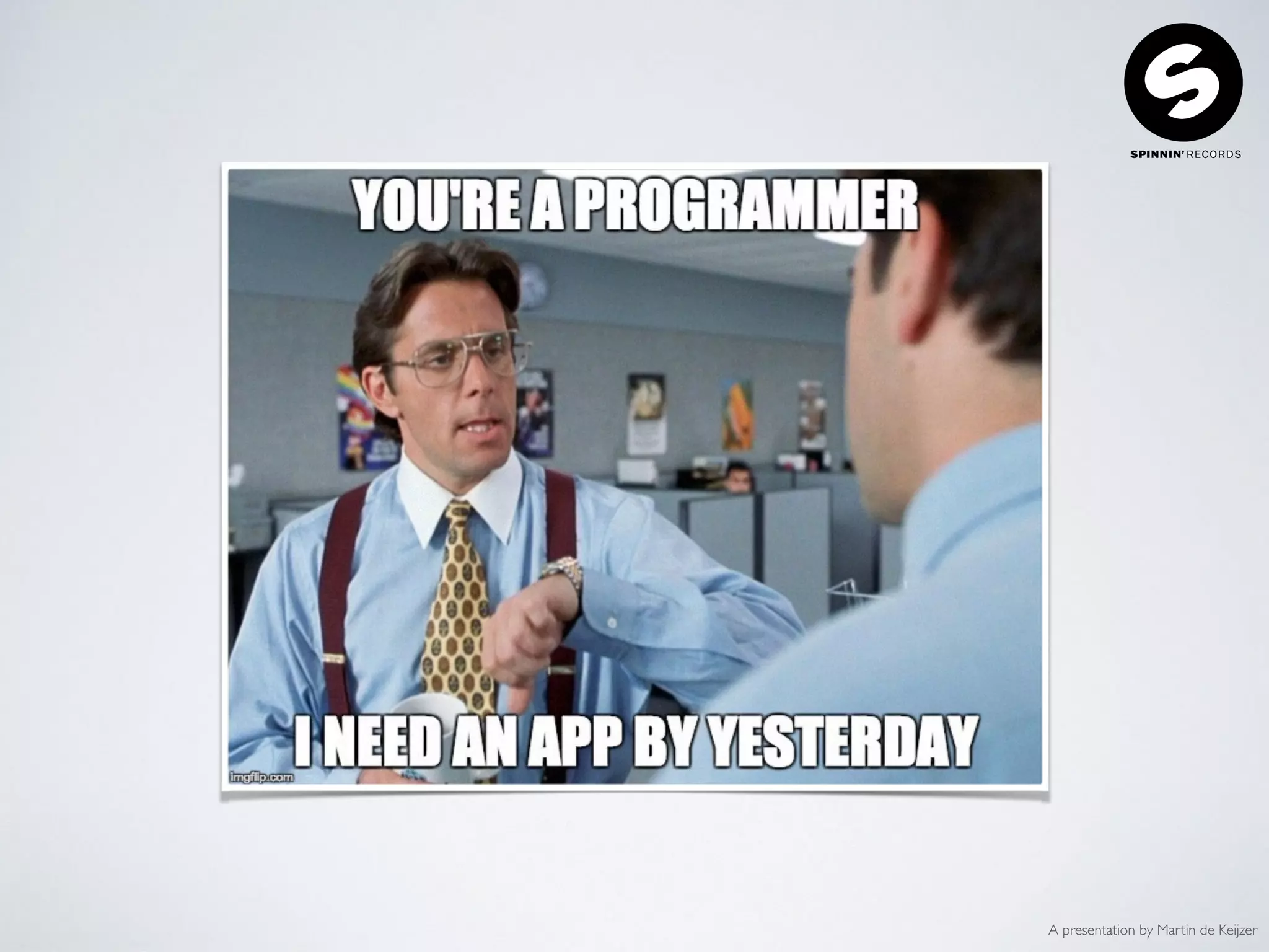 A presentation by Martin de Keijzer
 