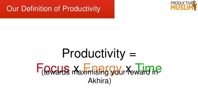 Productive Muslim Seminar 2 Day Presentation Kl 2013