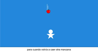 para cuando volvía a caer otra manzana