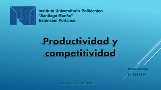 Productividad y competitividad