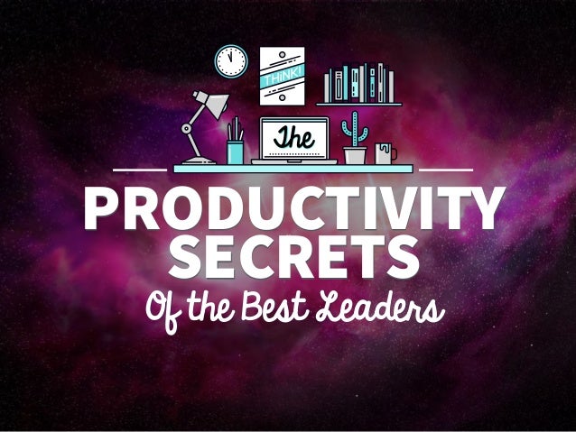 the productivity secret of