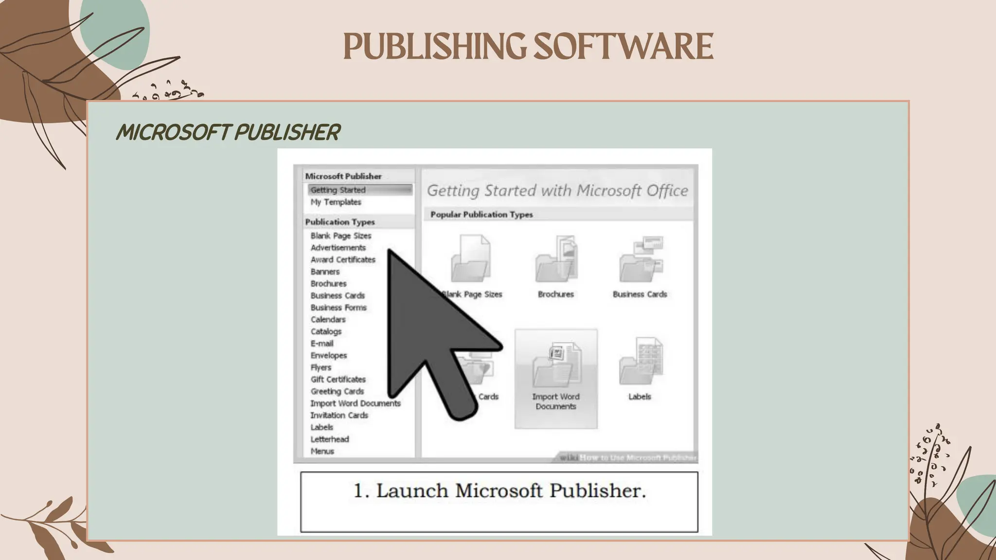 MICROSOFT PUBLISHER
 