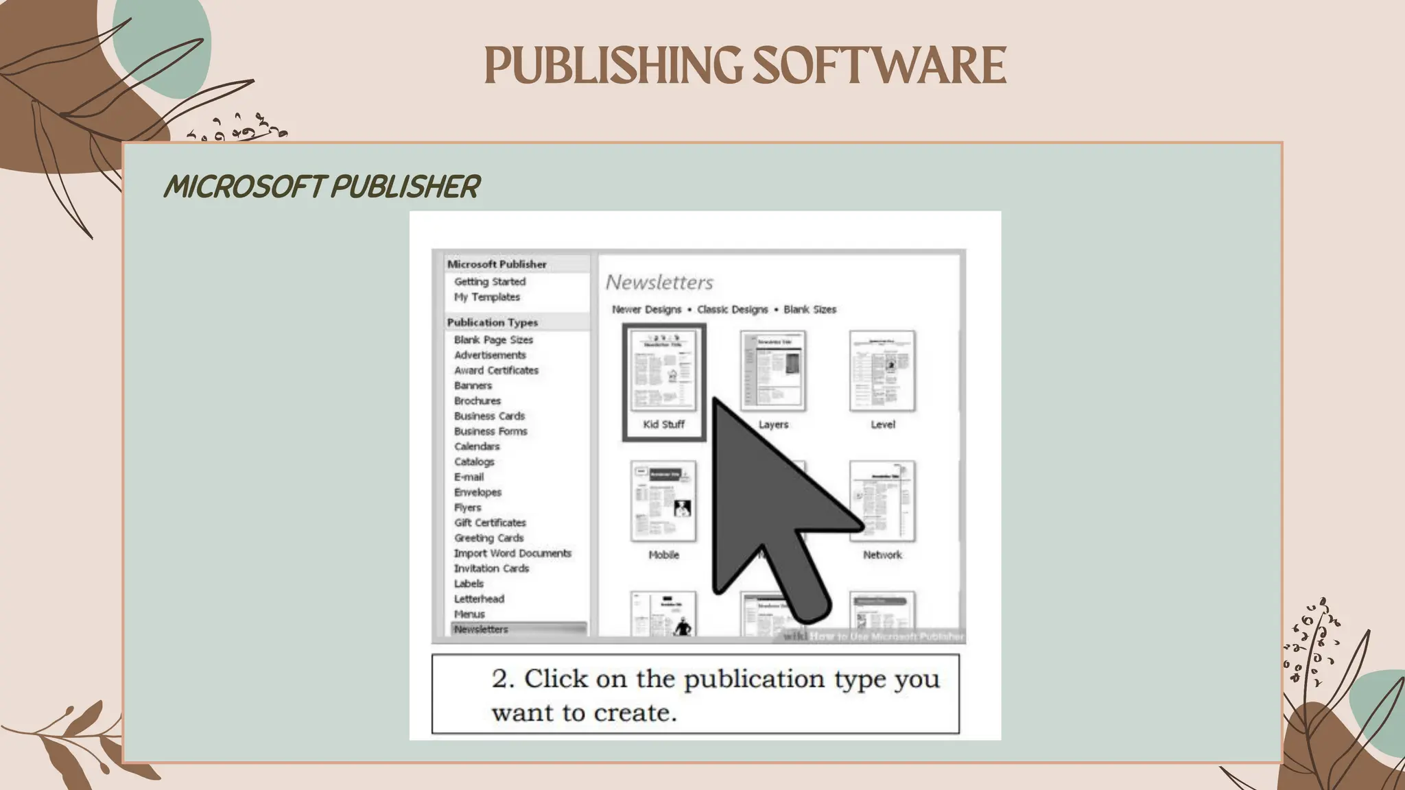 MICROSOFT PUBLISHER
 