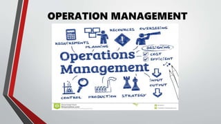 Productivity and operation management | PPTX