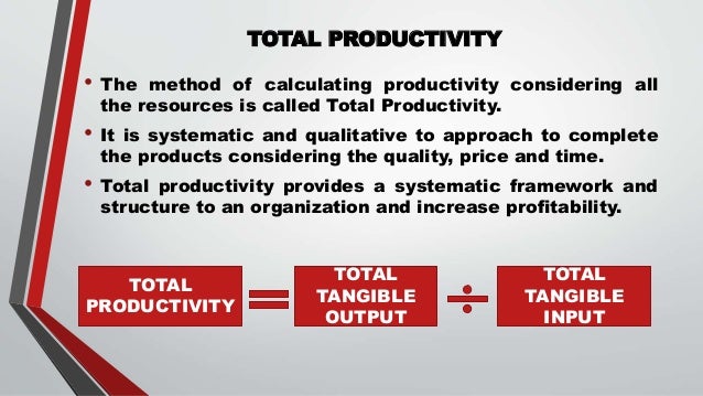 Productivity and operation management Slide 15