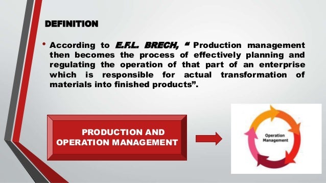 Productivity and operation management Slide 3