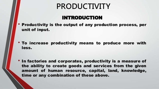 Productivity and operation management Slide 9