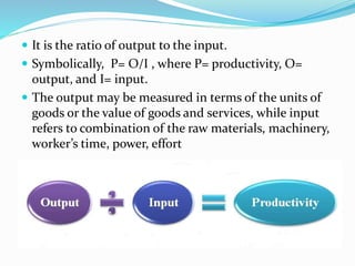 Productivity and performance in an organization | PPTX