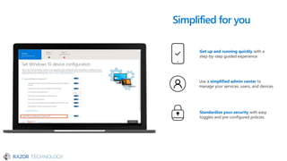 Productivity and Security with Microsoft 365 and the Modern Desktop | PDF