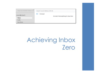 Achieving Inbox
Zero
 