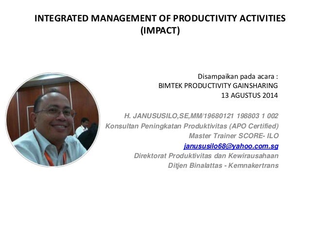 Productivity gain sharing entry kuesioner