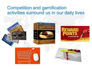 Competition and gamification
activities surround us in our daily lives

 