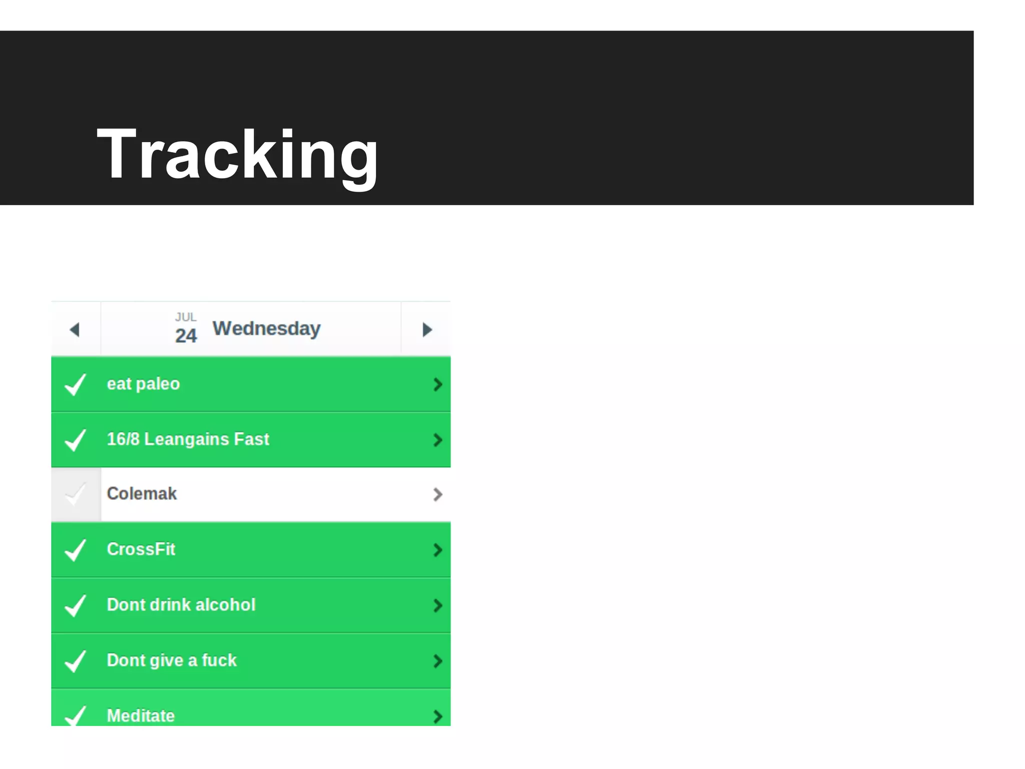Tracking