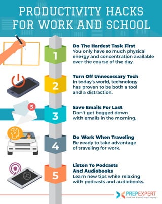 Productivity Hacks For Work And School