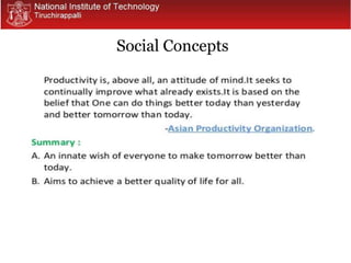 Social Concepts
 