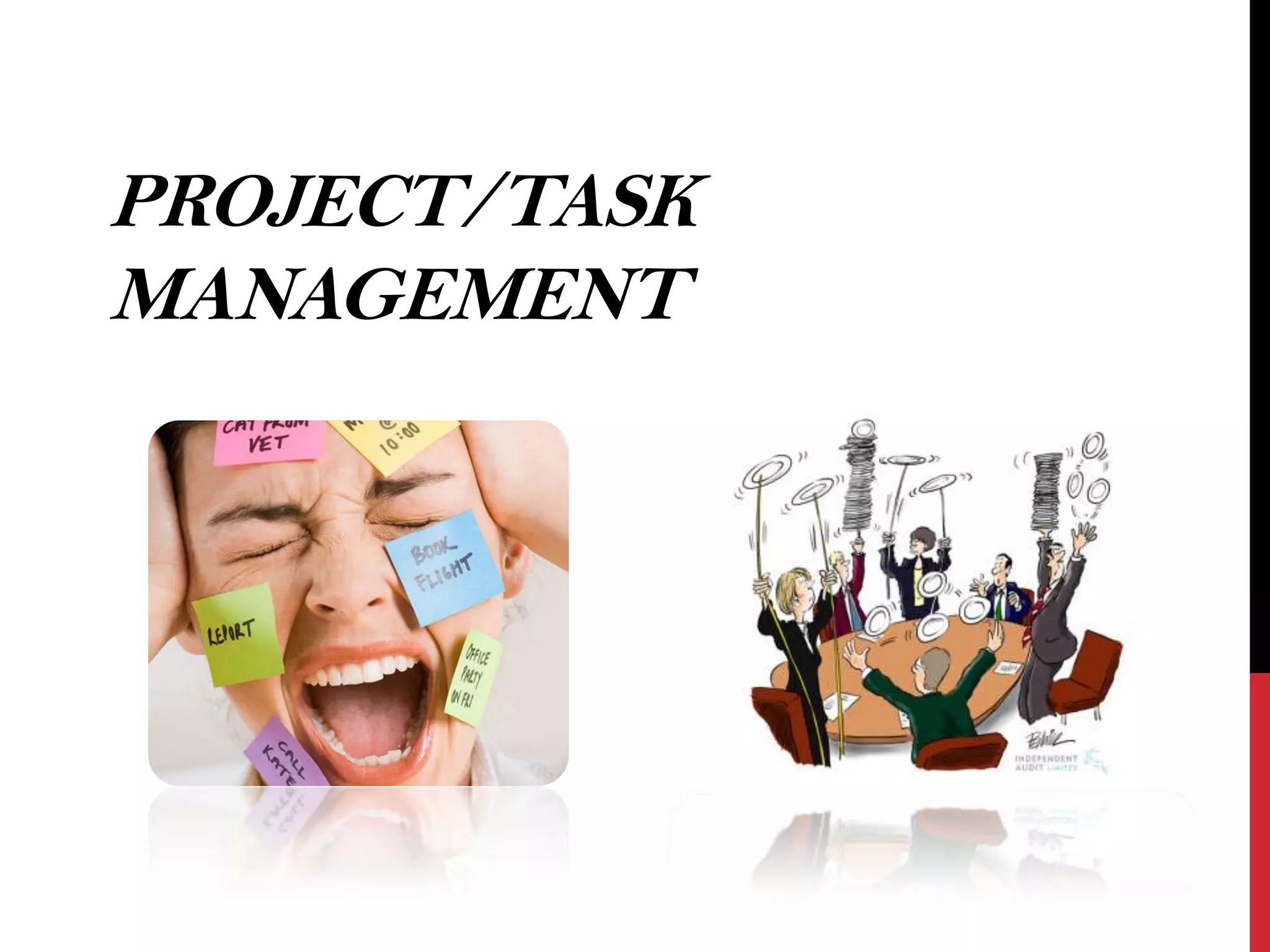 PROJECT/TASK
MANAGEMENT

 