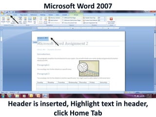 Microsoft Word 2007