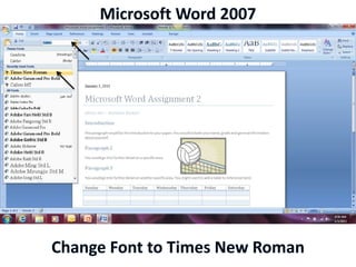Microsoft Word 2007