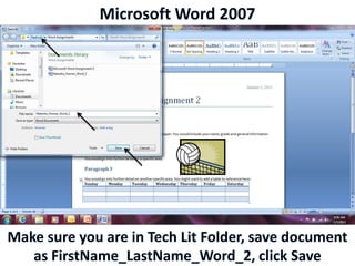 Microsoft Word 2007