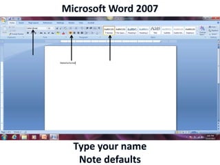 Microsoft Word 2007