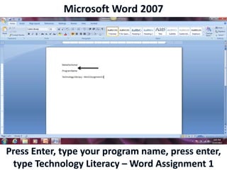 Microsoft Word 2007