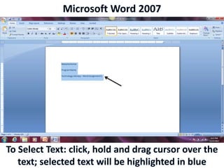 Microsoft Word 2007