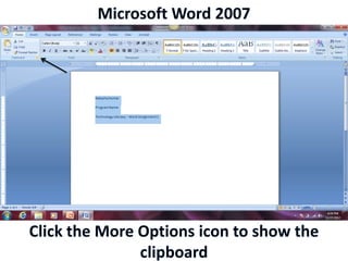 Microsoft Word 2007