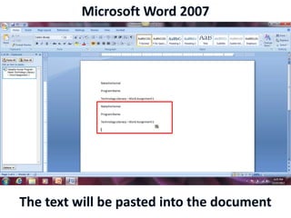Microsoft Word 2007