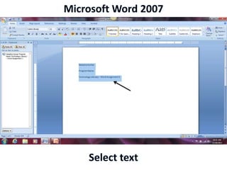 Microsoft Word 2007