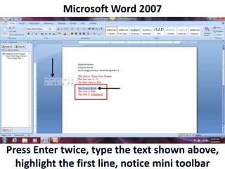 Microsoft Word 2007