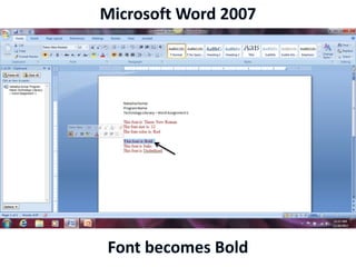 Microsoft Word 2007
