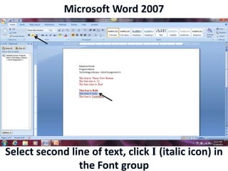 Microsoft Word 2007