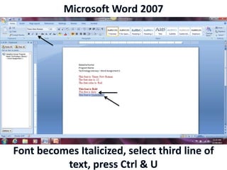 Microsoft Word 2007