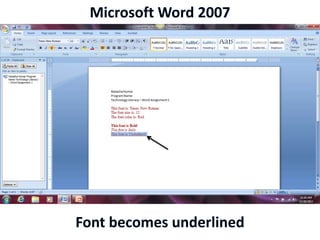 Microsoft Word 2007