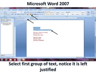 Microsoft Word 2007