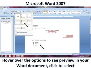 Microsoft Word 2007