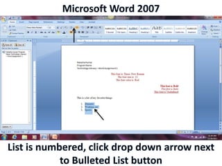 Microsoft Word 2007