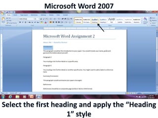 Microsoft Word 2007