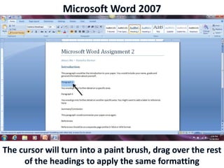 Microsoft Word 2007