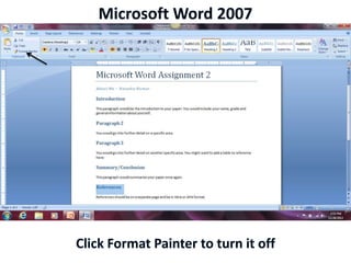 Microsoft Word 2007