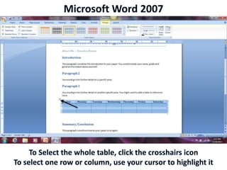 Microsoft Word 2007
