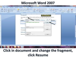 Microsoft Word 2007