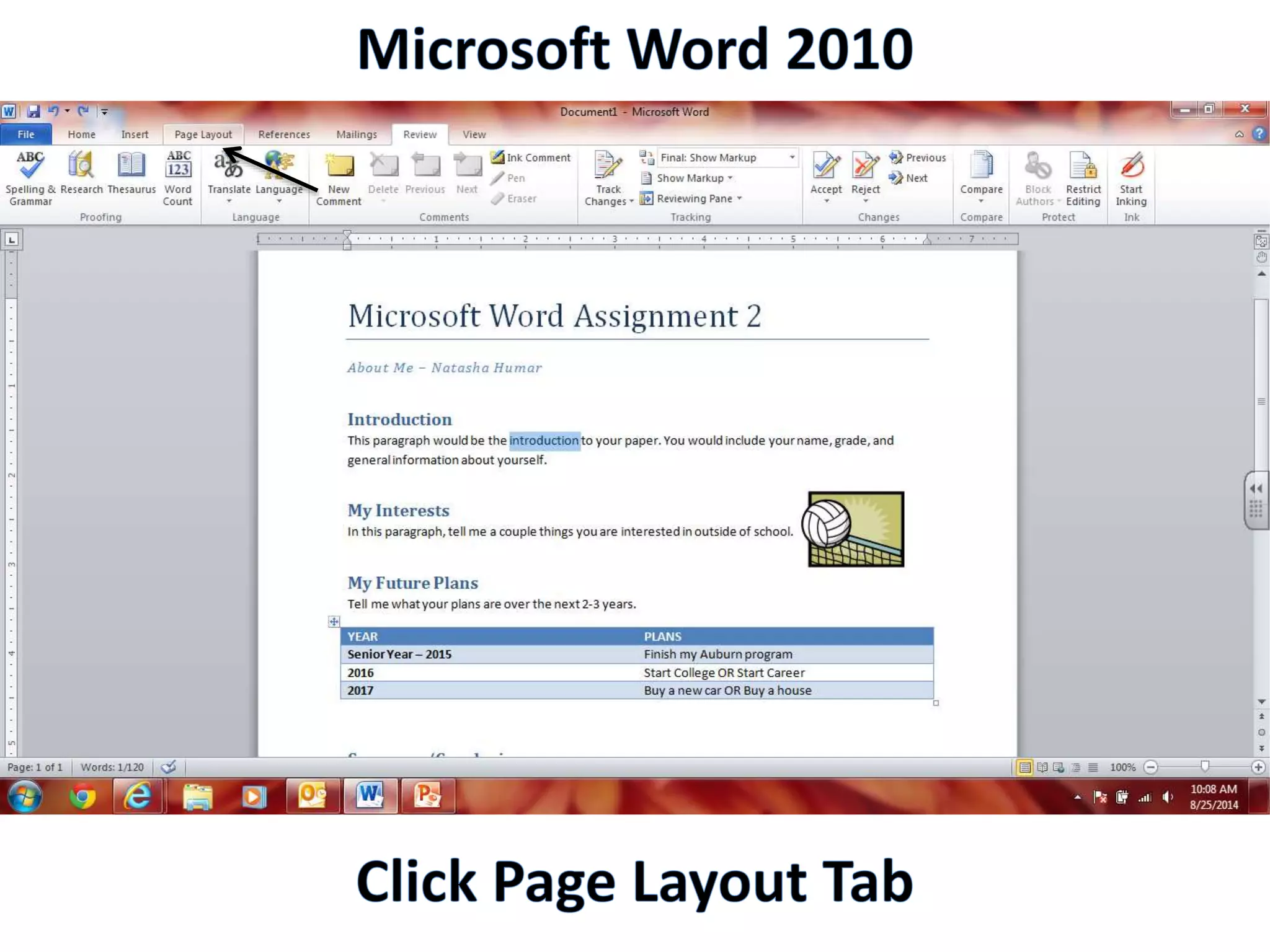 Productivity Programs - Word 2010