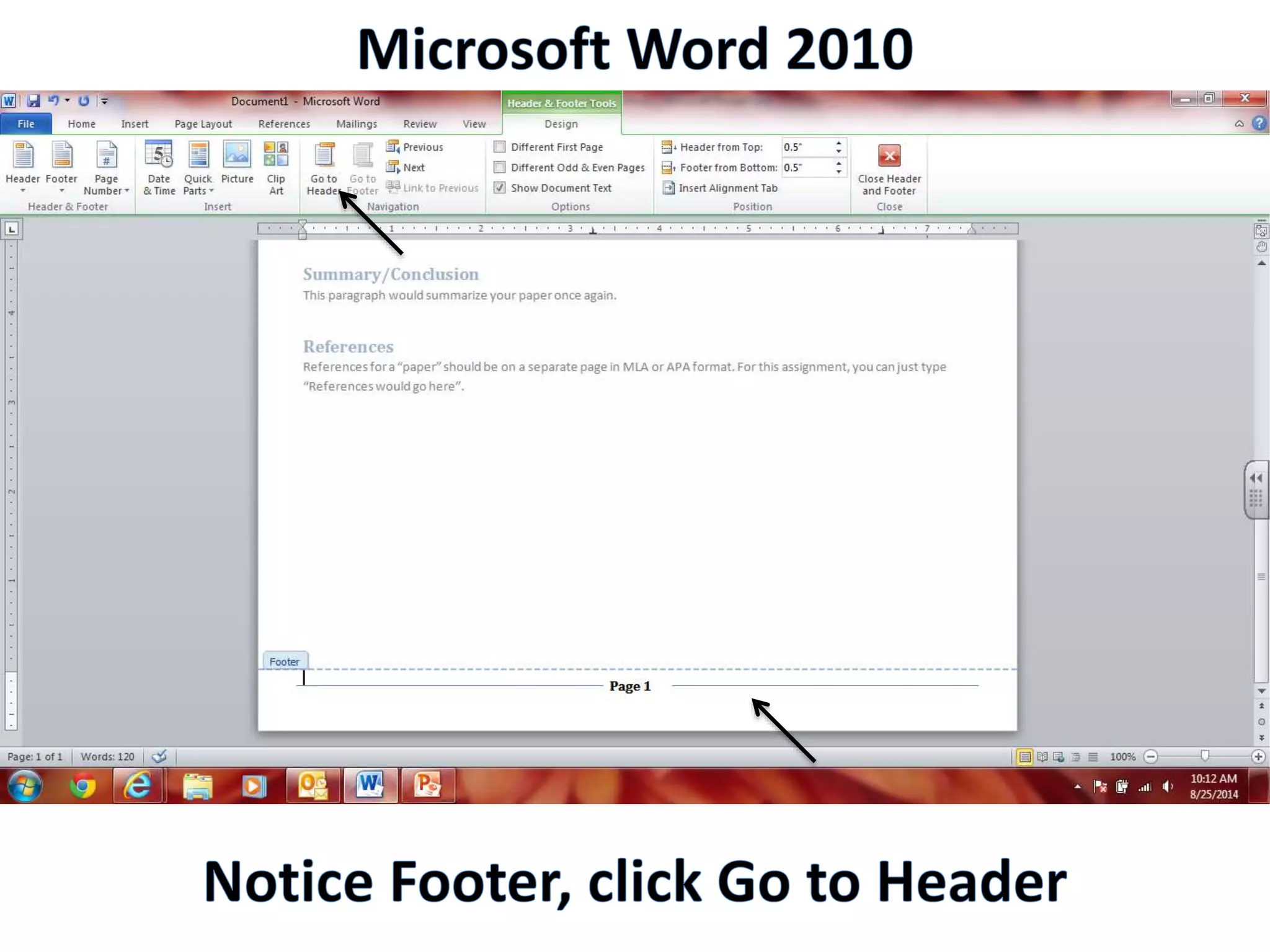 Productivity Programs - Word 2010